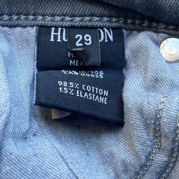 Hudson Krista Ankle Super Skinny Jeans W32 L27.5 Gray Denim Stretch Distressed - Picture 3 of 8